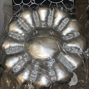 Complexcon Murakami 60cm Silver Flower Pillow